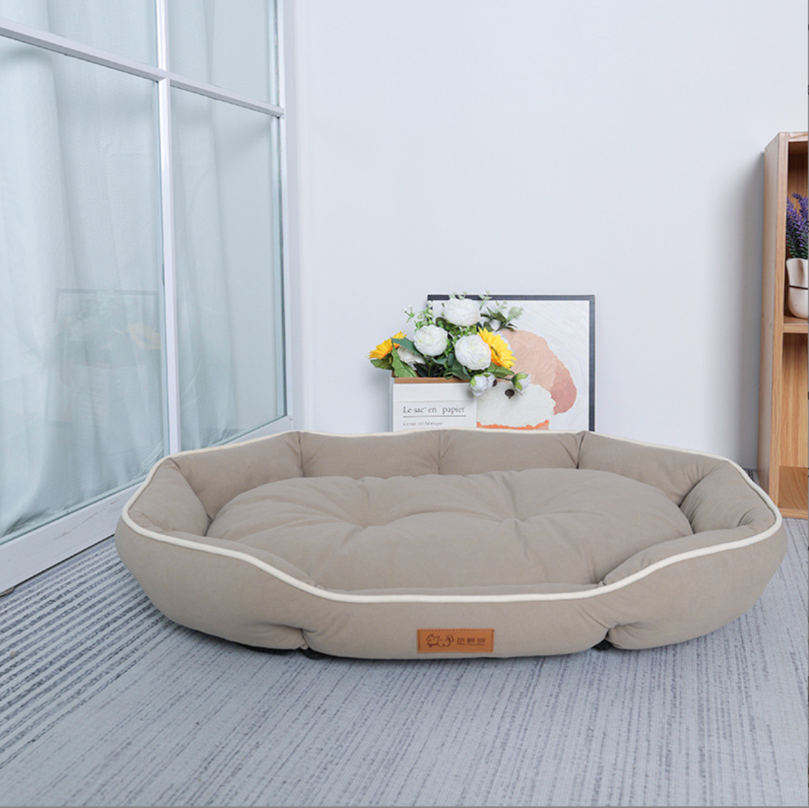AristoPaws™ - Signature Comfort Oval Dog Bed